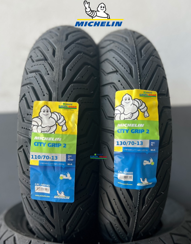 COPPIA 110/70-13 + 130/70-13 MICHELIN CITY GRIP 2 DOT/ANNO 2025 GOMME SCOOTER - Foto 1 di 6