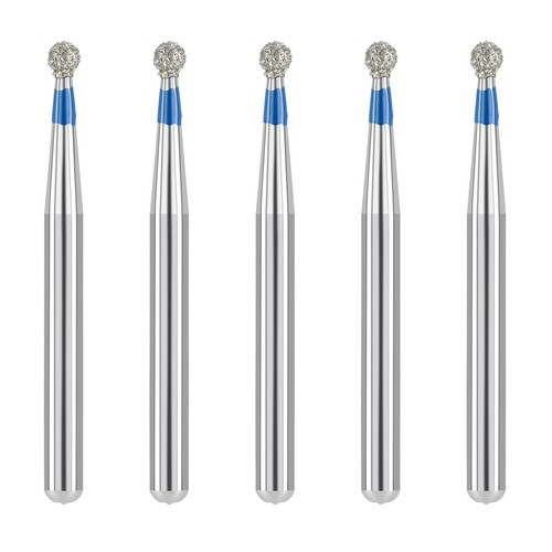 JMU Dental FG Diamond Burs for High Speed Handpiece, Medium Grit Round Bur 5pcs - Picture 7 of 14