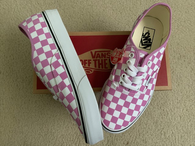 checkerboard vans authentic ebay