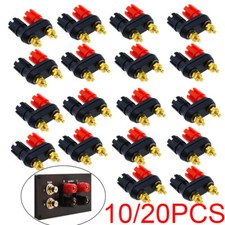 10/20 x Speaker Amplifier Terminal Binding Post Dual 2 ways Banana Plug Jack
