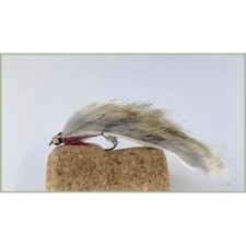Zonker Trout Flies, 8 Pack Natural Gold bead Zonkers, Mixed 8/10, Fly Fishing