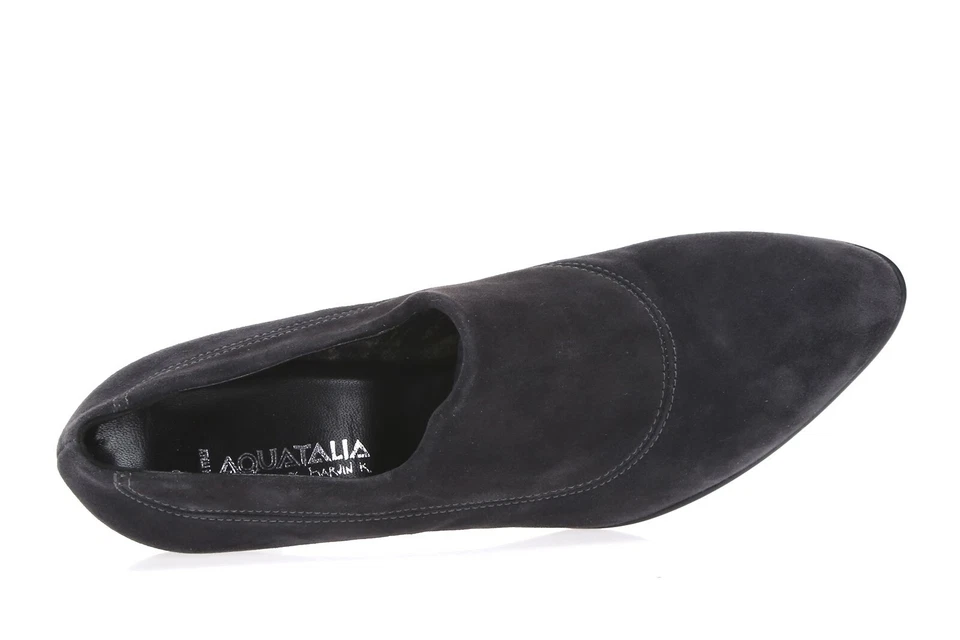 Botas cortas al tobillo de gamuza gris oscuro AQUATALIA para mujer 'Rosetta' talla 9 M 219805 Foto 3 de 4