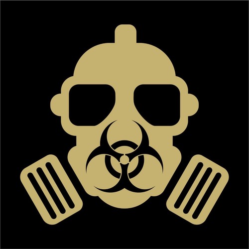Bio Hazard Gas Mask Sticker Decal 4 Laptop Car Window - Many Colors & Sizes - Picture 15 of 15