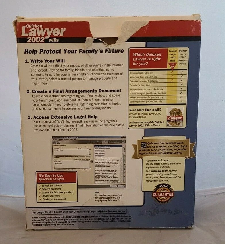Quicken Lawyer 2002 Wills - Image 2 of 3