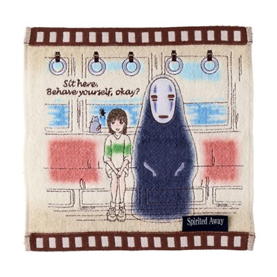 Spirited Away Cotton Mini Hand Towel (Film No Face) 25×25cm Studio Ghibli New JP