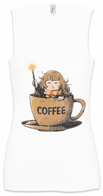 Cup Of Coffee Damen Tank Top Hermine Harry Fun Caffeine Grünger Potter Geek Nerd