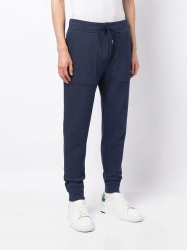 $138 Polo Ralph Lauren Doble Punto Bordado-pony Pista Jogger Pantalones, Azul Marino, XL - Imagen 4 de 4