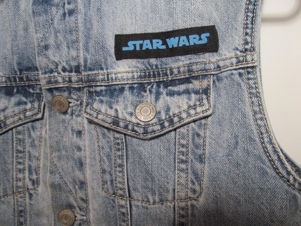 Chaleco GAP Denim Star Wars Millenium Falcon Logo Nave Espacial Niños Talla Grande Foto 2 de 4