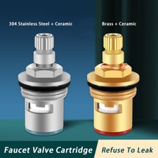 Faucet Valve Cartridge Brass/304 Stainless Steel Tap Replacement Kitchen Bath