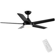 48" Modern Contemporary LED Ceiling Fan with Remote Control