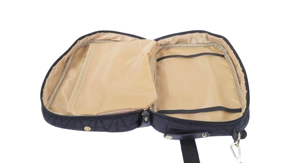 Сумка-клатч через плечо ELF Bella веганская кожа черные подгузники для мамочек малышей - Изображение 3 из 4