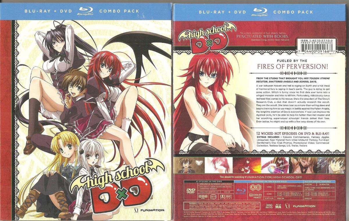 High School DxD New: The Series (Blu-ray/DVD, 2014, 4-Disc Set