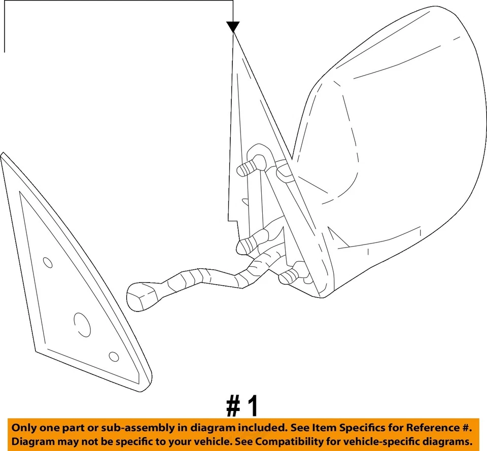 Espejo retrovisor derecho Chevrolet Suburban 2500 2000 2002 OEM 382 peltre metálico Foto 4 de 4