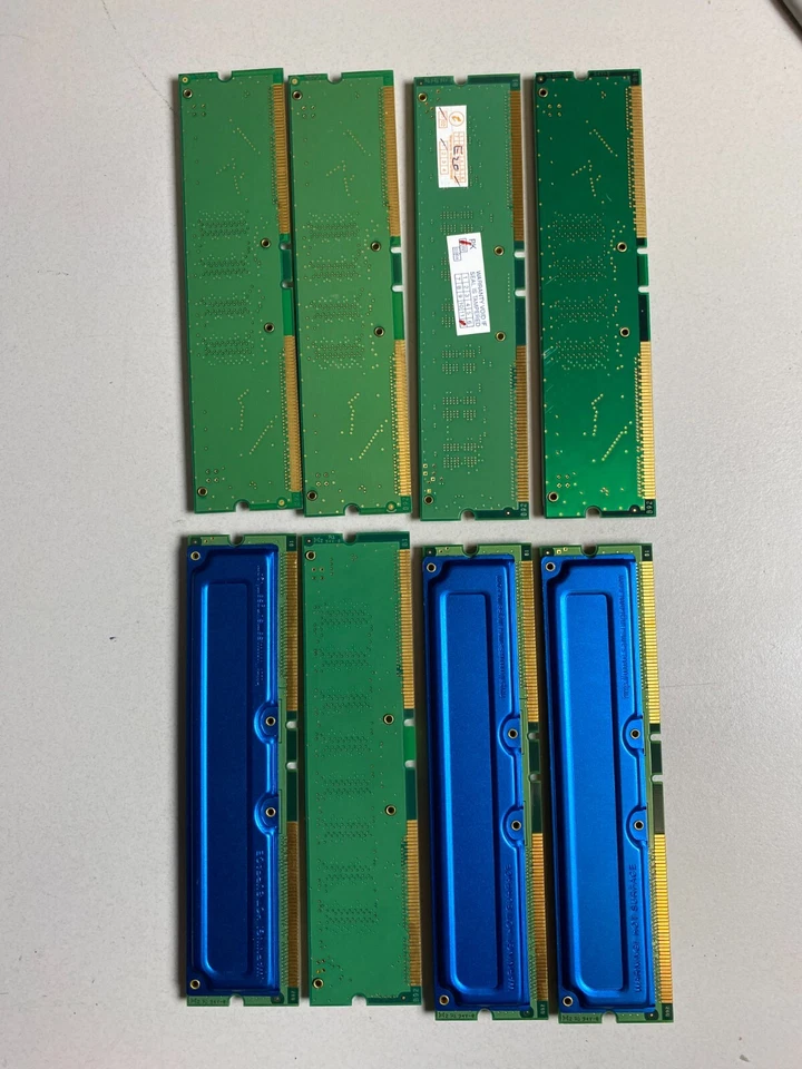 8 pieces lot Samsung  4x256MB and 4x128MB Rambus Non ECC  Memory - Image 2 of 2