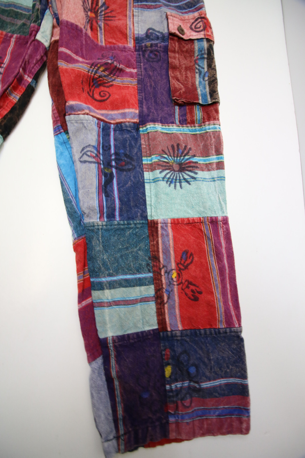 Rising International Patchwork Cargo Pants Womens… - image 3