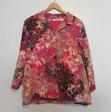 Womens Alfred Dunner Rose Pant Set Size 12 Top & 10 Pants EUC!!!