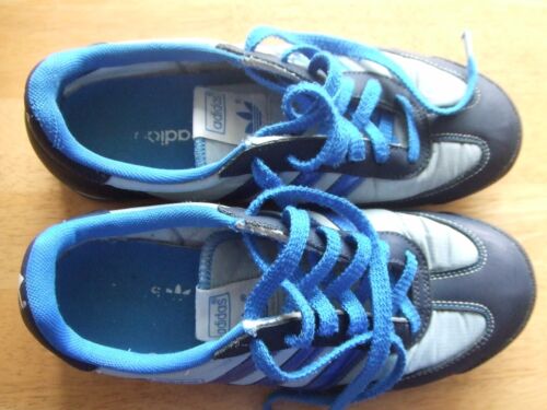Adidas Dragon Ladies Trainers UK 5 Dark Blue/ Light Blue Good Condition - Picture 1 of 8