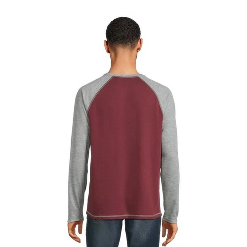 George Men's Raglan Tee Long Sleeve Two Color - Picture 21 of 29