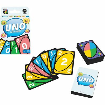 Mattel UNO 2010s 10s Retro Version Family Card Game #5 of 5 in Series NEW