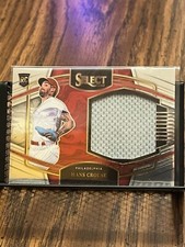 HANS CROUSE 2022 PANINI SELECT PHILLIES ROOKIE JUMBO WORN JERSEY PATCH RELIC RC!
