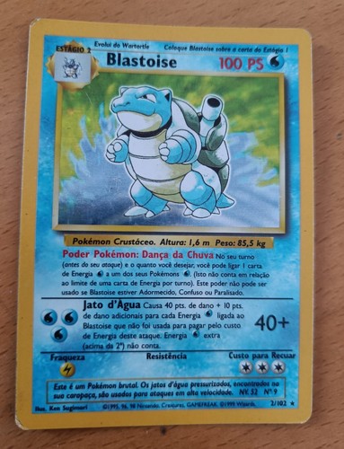 Blastoise 2/102 Base Set (Portuguese)