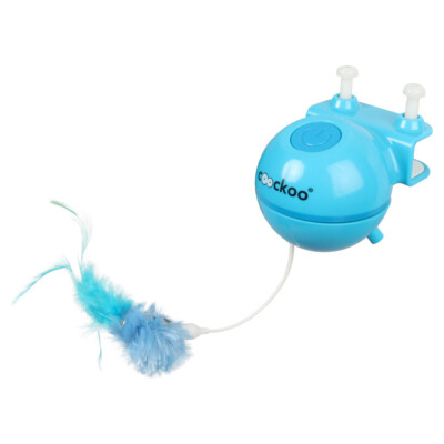 Coockoo Laserspielzeug Roxy blau für Katzen, USB wiederaufladbar, 8x8x10,5cm