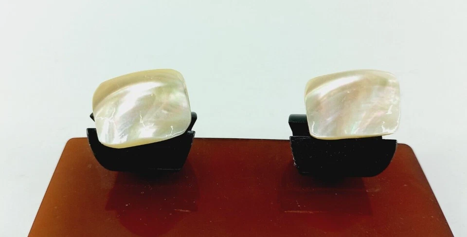 Vintage Mother of Pearl Balamuty Cufflinks sided Cufflinks Formal Wear Accessor - Image 2 of 4
