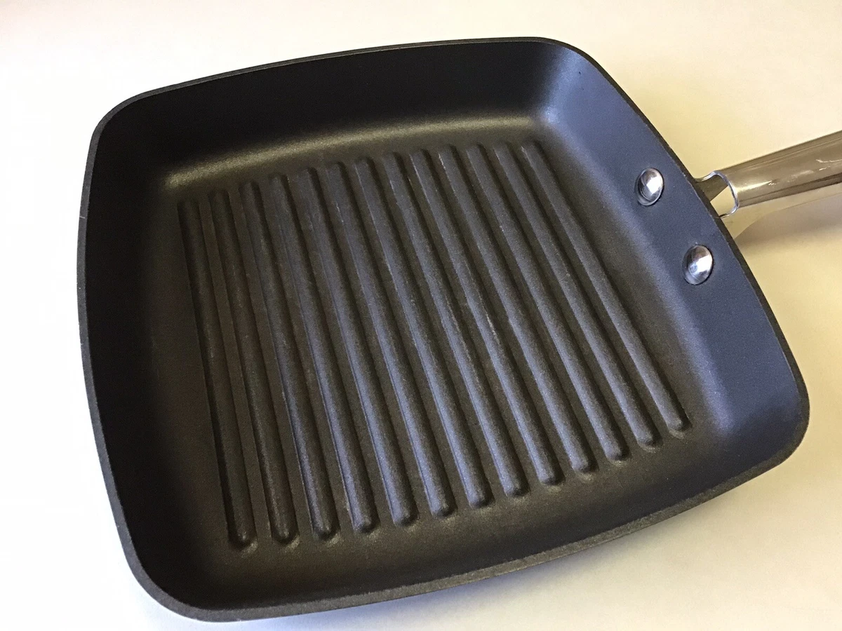 Anolon Square 9.5 Inch Grill Pan Griddle Pan 24cm Small Non Stick EUC