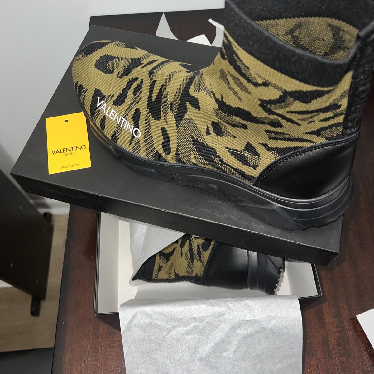 Valentino by Mario Valentino Tom Green Revolver Camo Sock 