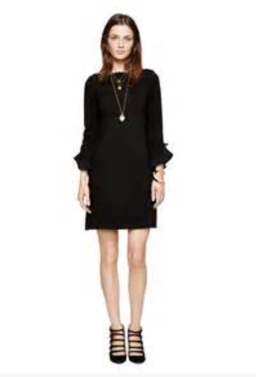 black shift dress with sleeves First Class Dress: Imported. Adele Maternity Sequin Shift Dress