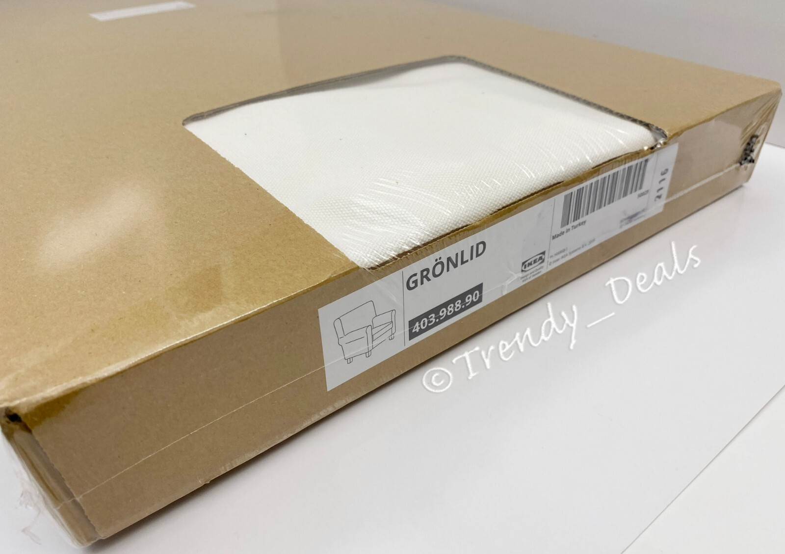 IKEA Gronlid Cover Slipcover for Armchair Chair, Inseros White 403.988.