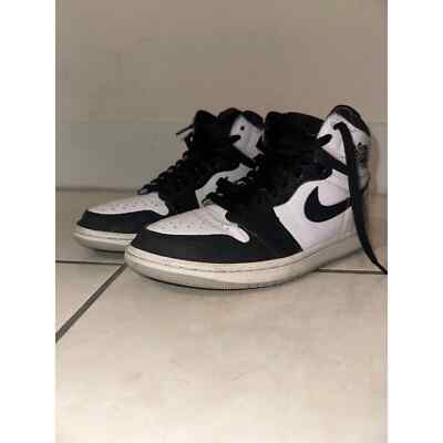 Jordan 1 Retro OG High Stage Haze 555088-108 Coral Grey Fog White Black Toe sz 7