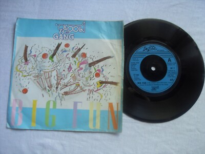 KOOL AND THE GANG BIG FUN DE-LITE RECORDS UK 7'' VINYL SINGLE in PICTURE SLEEVE