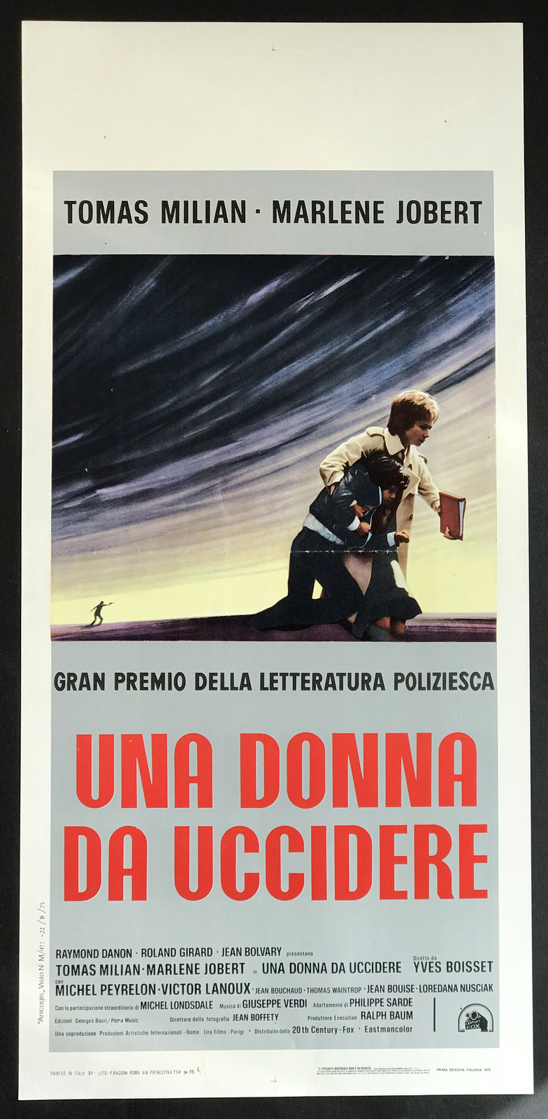 Locandina originale film Una donna da uccidere (1975) - Regia di Yves Boisset
