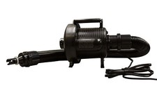 Zoom Portable Air Pump Blower Fan 120V With Air Hose Tube and Four Adapters