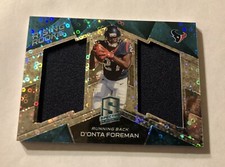 2017 Panini Spectra Football D'ONTA FOREMAN ROOKIE DUAL PLAYER WORN RELIC SP#/99