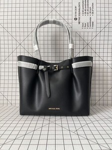 michael kors black leather purse