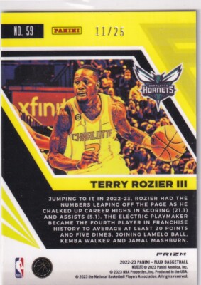 2022-23 Panini Flux NBA Basketball No. 59 Terry Rozier III 11/25