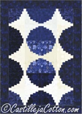 Circle Log Cabin Quilt Pattern by Castilleja Cotton
