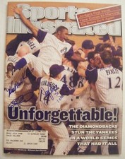 CRAIG COUNSELL MATT WILLIAMS JAY BELL signed DBACKS 2001 Sports Illustrated AUTO