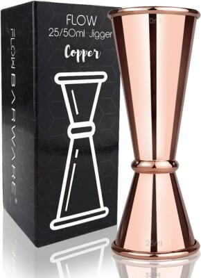 Kupfer Cocktail Jigger Dual Spirituosenmaß Japanische Getränke Messbecher 25 50ml