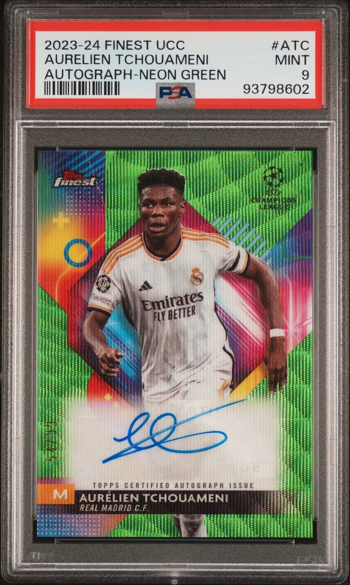 2023-24 TOPPS FINEST UEFA UCC AURELIEN TCHOUAMENI AUTO NEON 2023-24 TOPPS FINEST UEFA UCC AURELIEN TCHOUAMENI AUTO NEON