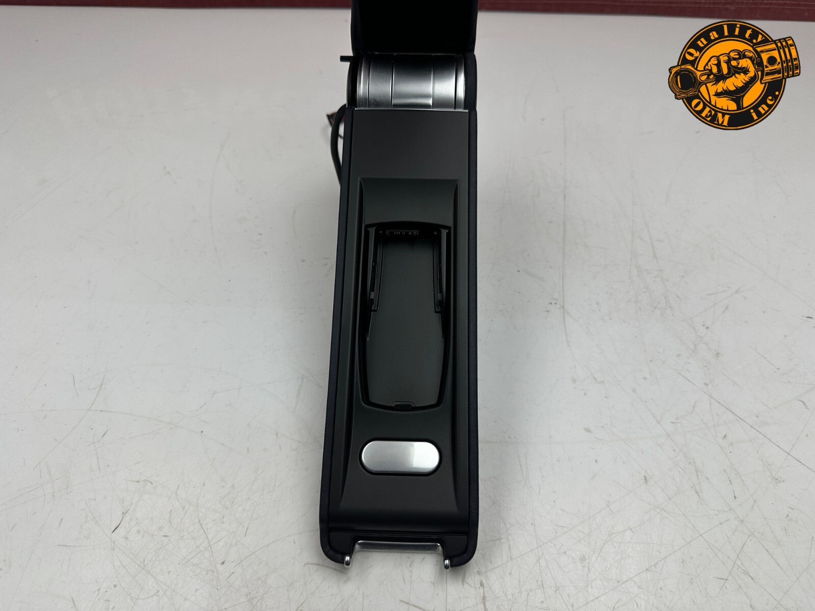 2003-2010 BENTLEY CONTINENTAL  FRONT LEFT CENTER CONSOLE ARMREST (BLUE) OEM 49k