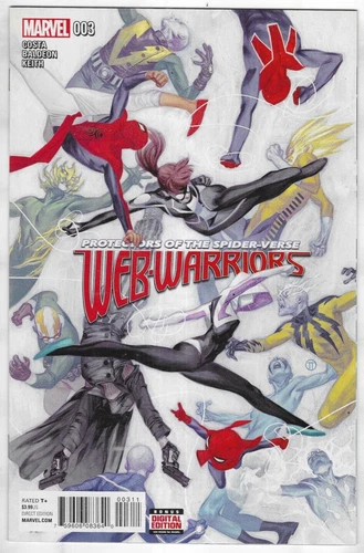 Web Warriors Comic 3 Cover A Julian Totino Tedesco First Print 2016 Mike Costa
