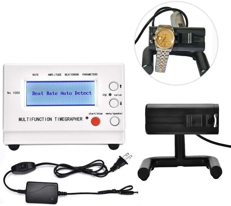 No.1000 Weishi Timegrapher Mechanical Watch Timing Machine Multifunction US Plug