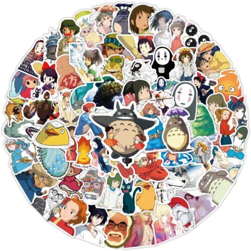 20 Random Studio Ghibli Stickers Decals Laptop Miyazaki Hydro Yeti Free Shipping - Afbeelding 1 van 6