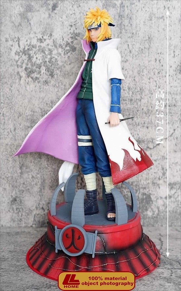 Anime Ninja Namikaze Minato Standing Roof Figure Statue Toy Gift