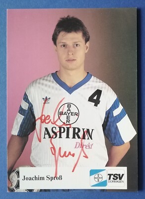 8070 Joachim Sproß TSV Dormagen 90s Handball Postcard Original Signed