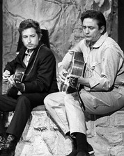 Johnny Cash Bob Dylan 8X10 UNSIGNED Photo