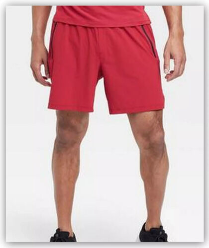 Pantalones Cortos Tejidos Elásticos Para Hombre 7" Athetic Todo en Movimiento TURQ/AZUL MARINO/VERDE AZULADO/ROJO/NEGRO - Imagen 4 de 17